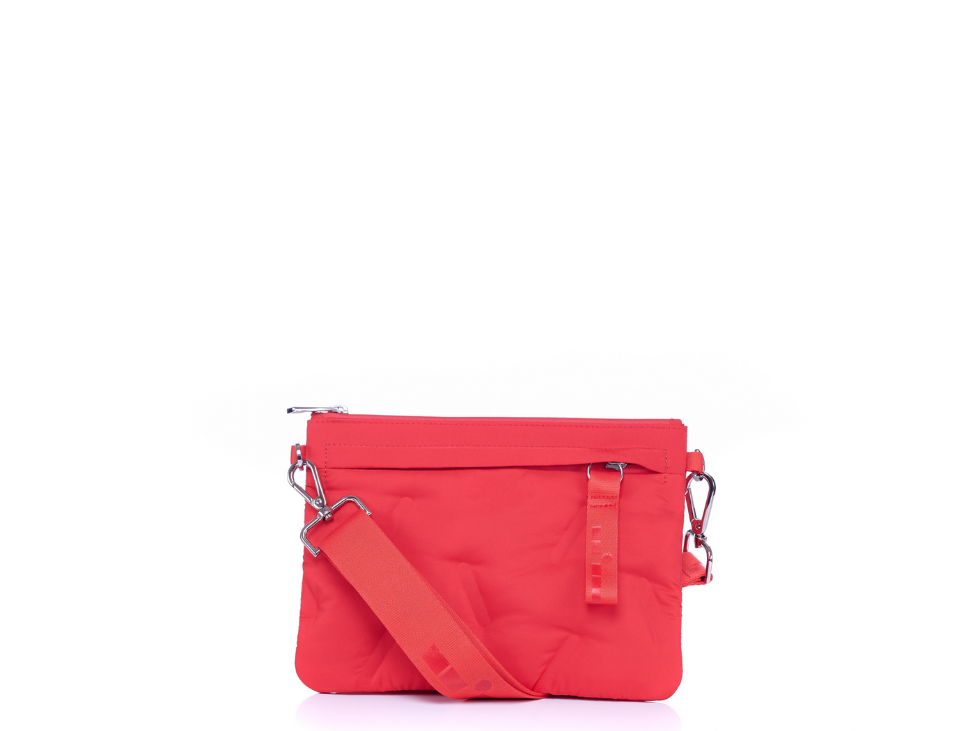 Go 2 Tote snap out pouch with additional, adjustable strap #color_cherry-red