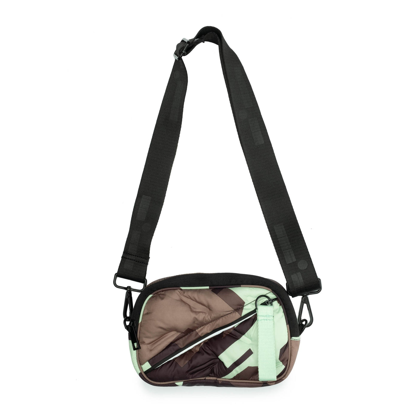 maya backpack mint chip snap off pouch front view #color_mint-chip