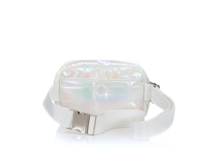 White summer fanny pack #color_iridescent-white