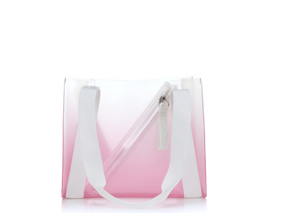Medium clear tote bag #color_ #color_pink-ombre
