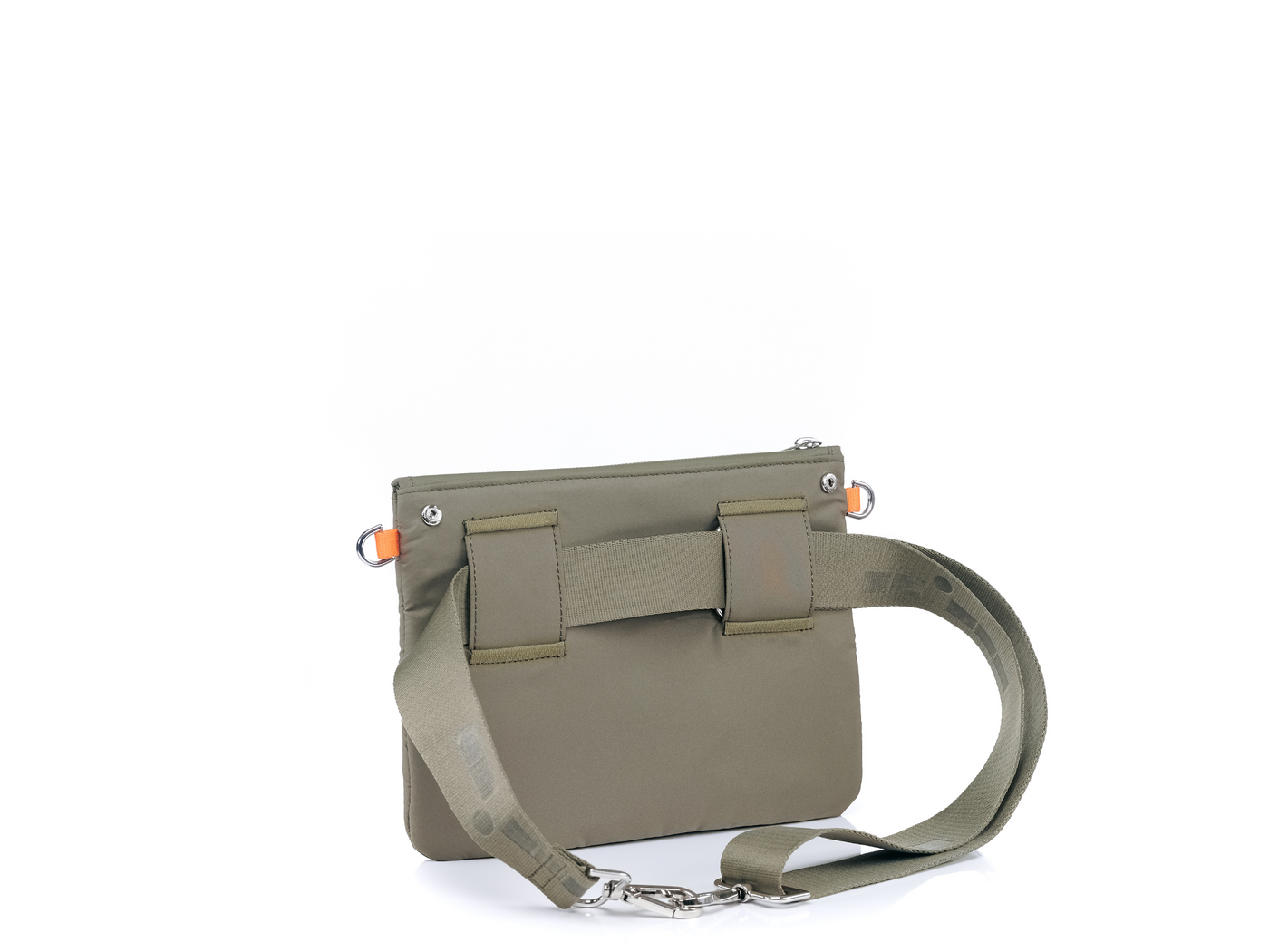 Crossbody belt bag back view #color_olive