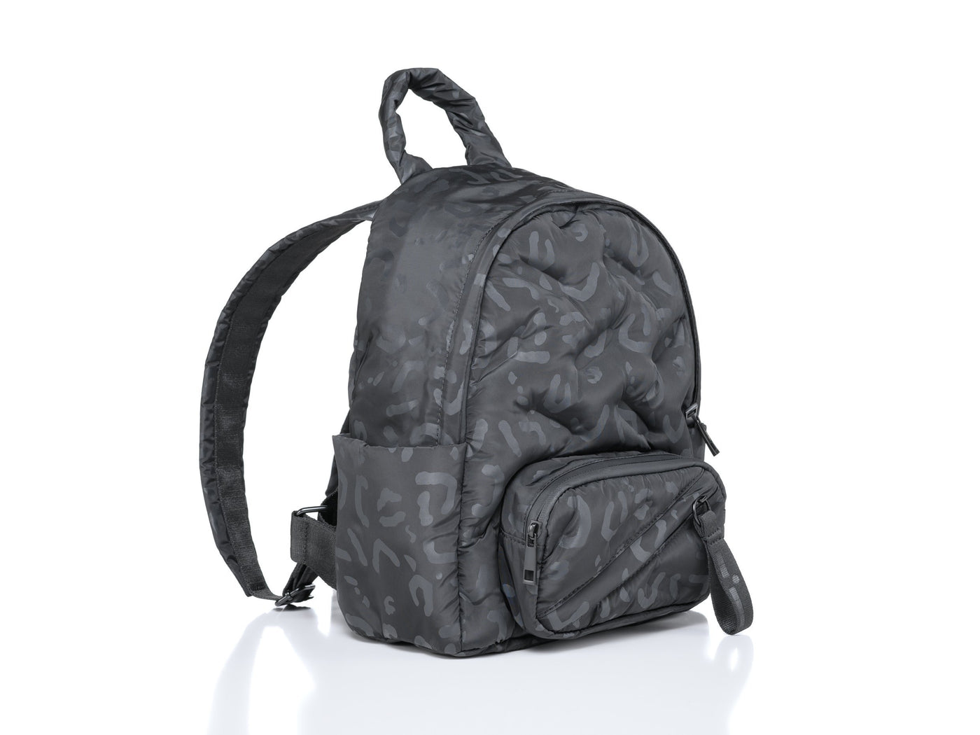 Go Dash Dot Ambition Mini Backpack Black Cheetah 3/4 side front view #color_black-cheetah