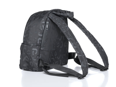 Go Dash Dot Ambition Mini Backpack 3/4 back side view #color_black-cheetah