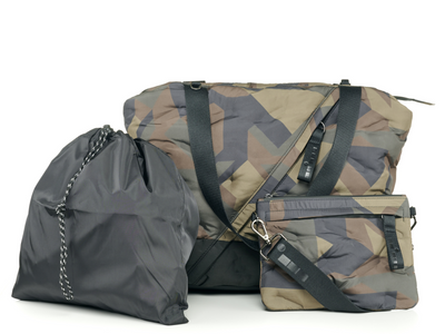 Medium two tone camo tote bag #color_camo-black